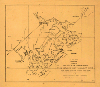 Sketch of a part of the coast of Georgia from Savannah River to Ossabaw Sound
