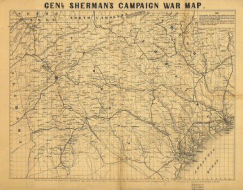 Genl. Sherman's campaign war map