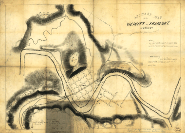 Military map of the vicinity of Frankfort, Kentucky