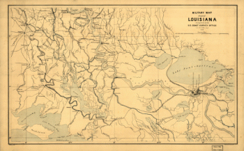 Military map of part of Louisiana