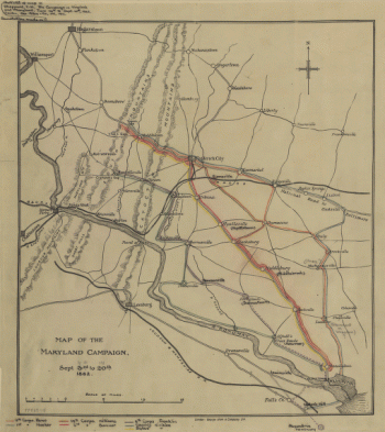 Map of the Maryland Campaign