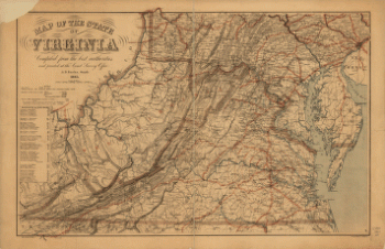 Map of the State of Virginia