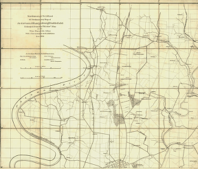 Northwest, or no. 1, sheet of preliminary map of Antietam (Sharpsburg) battlefield