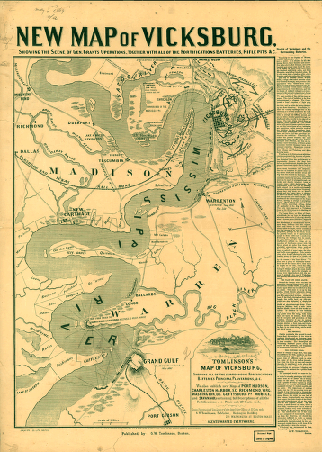 Tomlinson's map of Vicksburg