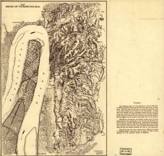 Map of the siege of Vicksburg, Miss