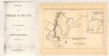 Map showing the route of the late expedition