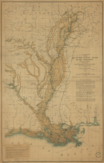 Map of the alluvial region of the Mississippi