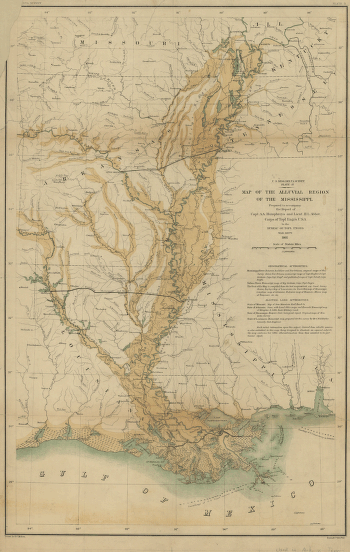 Map of the alluvial region of the Mississippi