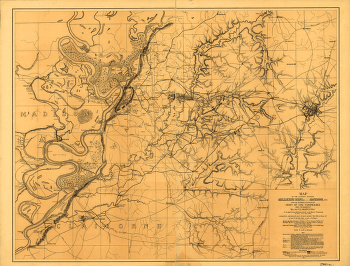 Map of the country between Millikens Bend, La. and Jackson, Miss
