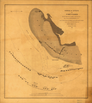 Order of attack on Fort Fisher by the Squadron