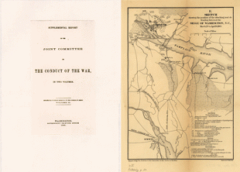 Sketch showing the position of the attacking and defending forces at the siege of Washington, N.C.