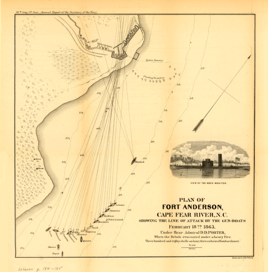 Plan of Fort Anderson, Cape Fear River, N.C