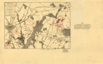 The positions occupied by the Third Pennsylvania Cavalry