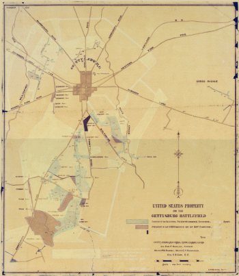 United States property on the Gettysburg battlefield