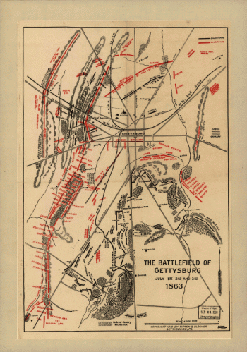 The battlefield of Gettysburg