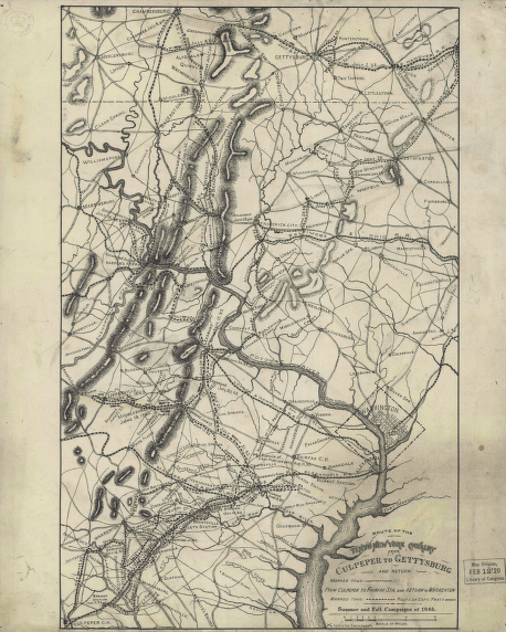 Route of the Tenth New York Cavalry