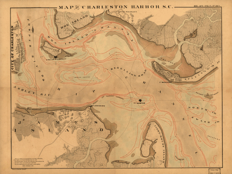 Map of Charleston Harbor