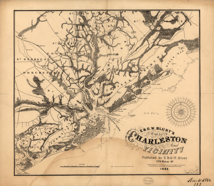 E. & G. W. Blunt's map of Charleston and vicinity