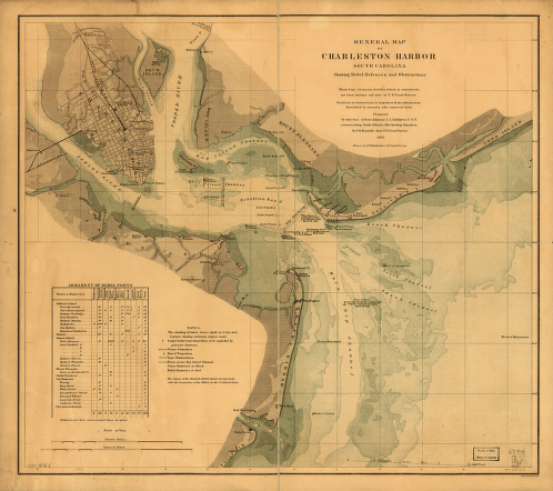 General map of Charleston Harbor