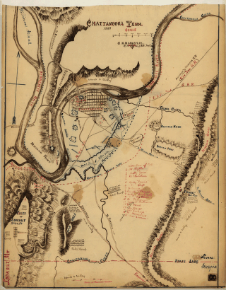 Chattanooga Tenn. 1863 - Map 1