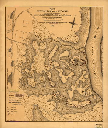 Plan of Fort Donelson and its outworks