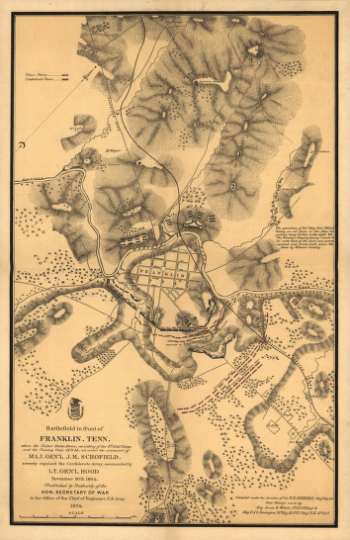 Battlefield in front of Franklin