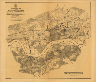 Approaches and defences of Knoxville, E. Tennessee