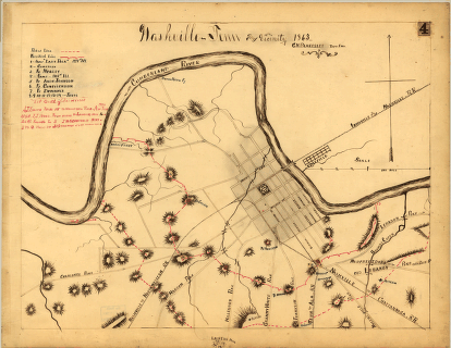 Nashville and vicinity in 1863