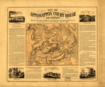Map of Appomattox Court House and vicinity