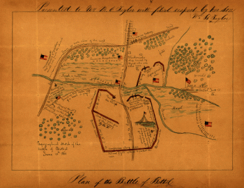 Topographical sketch of the Battle of Bethel