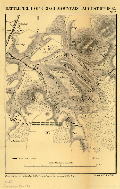 Battlefield of Cedar Mountain, August 9th, 1862