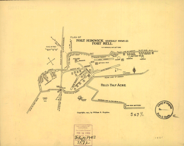 Plan of Fort Sedgwick generally known as Fort Hell