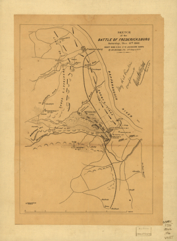Sketch of the battle of Fredericksburg