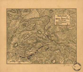 Battle field of Bull Run - July 21st 1861