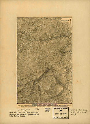 Topographical of the Bull Run battle-field of 1861