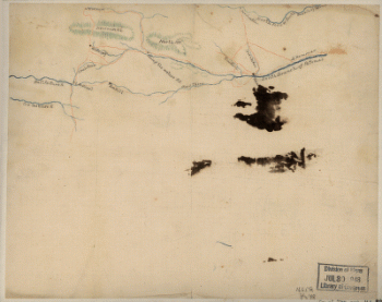 Sketch of roads and streams in Highland County, Va.