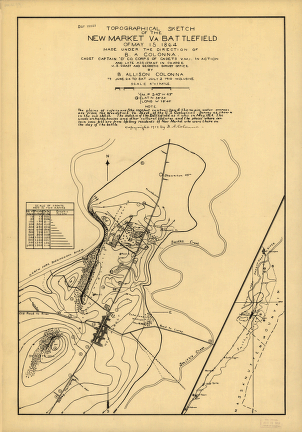 Topographical sketch of the New Market battlefield of May 15, 1864