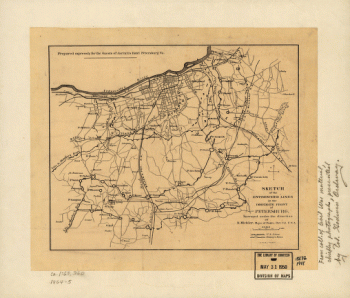The entrenched lines in the immediate front of Petersburg