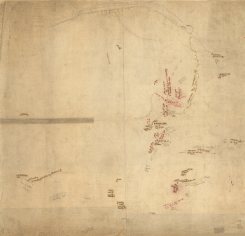 Overlay to the map of the siege of Petersburg, 1864-5
