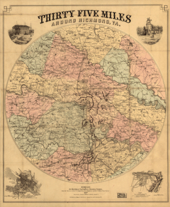Thirty five miles around Richmond, Va - Map 2
