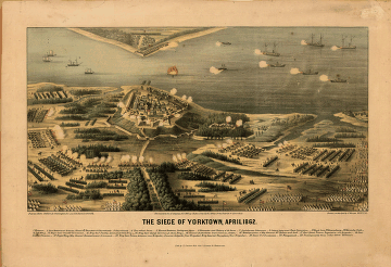 The siege of Yorktown, April 1862