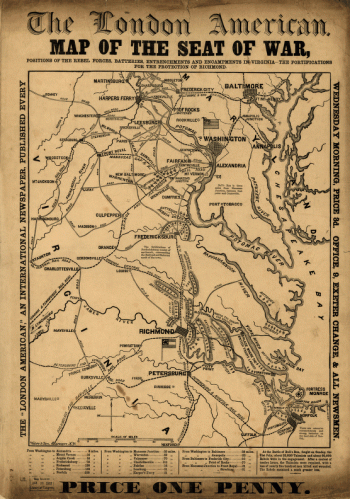 Map of the seat of war