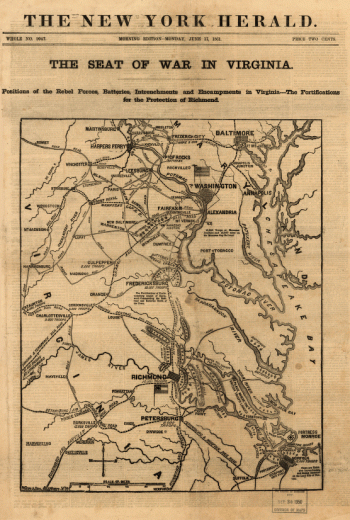 The seat of war in Virginia