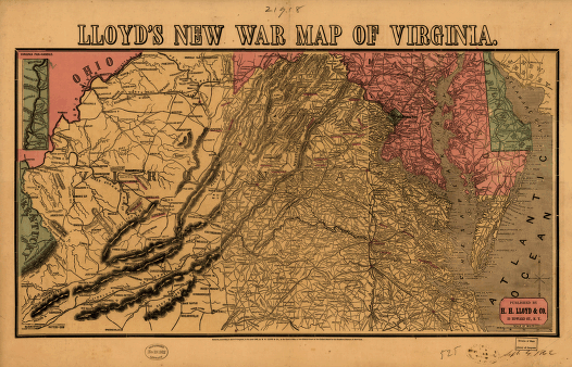Lloyd's new war map of Virginia