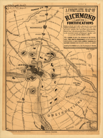 Richmond and its fortifications