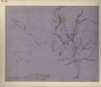 Rough sketch of the Rich Mountain battle area