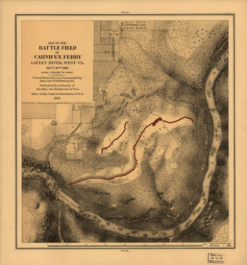 The battle field of Carnifex Ferry, Gauley River, West Va., Sept. 10th 1861