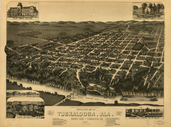 Tuscaloosa AL in 1887