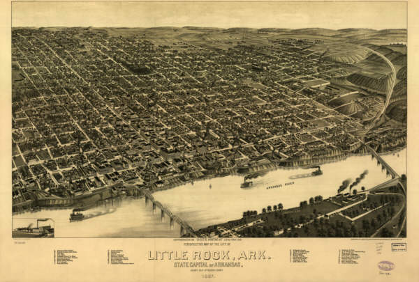 Little Rock AR in 1887