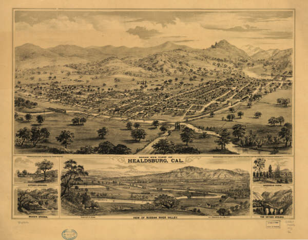 Healdsburg CA in 1876
